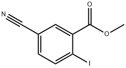 2-碘-5-氰基苯甲酸甲酯 结构式