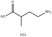 4-氨基-2-甲基丁酸盐酸盐 结构式