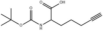 Boc-2-amino-hept-6-ynoic acid 结构式