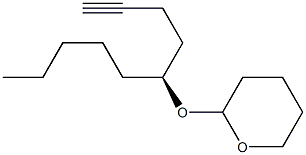 (S)-5-[(四氢吡喃基)氧基]-1-癸炔 结构式