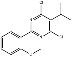 4,6-Dichloro-5-isopropyl-2-(2-methoxyphenyl)pyrimidine 结构式