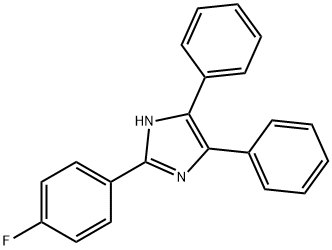 2-(4-氟苯基)-4,5-二苯基咪唑 结构式