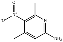 4,6-二甲基-5-硝基吡啶-2-胺 结构式