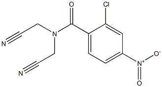 2-chloro-N,N-bis(cyanomethyl)-4-nitrobenzamide 结构式