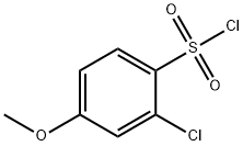 2-氯-4-甲氧基苯-1-磺酰氯化 结构式