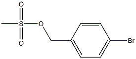Benzenemethanol, 4-bromo-, methanesulfonate
 结构式