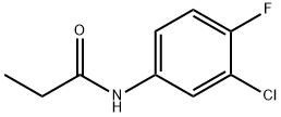 N-(3-chloro-4-fluorophenyl)propionamide 结构式