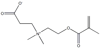 3-[[2-(甲基丙烯酰氧)乙基]二甲基铵]丙酸酯 结构式