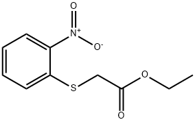 2-(2-硝基苯硫基)乙酸乙酯 结构式