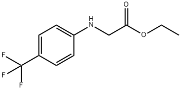 (4-(三氟甲基)苯基)甘氨酸乙酯 结构式
