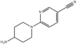 6-(4-胺哌啶-1-基)吡啶-3-苯甲腈 结构式