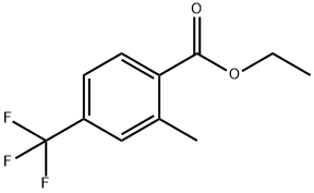 2-甲基-4-(三氟甲基)苯甲酸乙酯 结构式