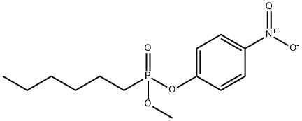 己基膦酸 甲基酯 4-硝基苯基酯 结构式