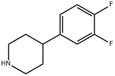 4-(3,4-difluorophenyl)piperidine hydrochloride 结构式