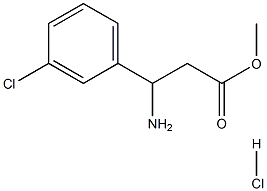 B-氨基-3-氯-苯丙酸甲酯HCL 结构式