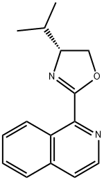 1-[(4R)-4,5-二氢-4-异丙基-2-恶唑基]异喹啉 结构式