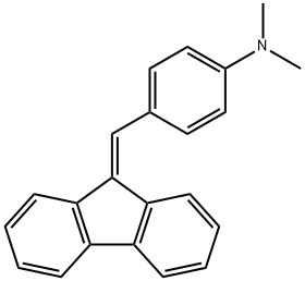 4-((9H-芴-9-亚基)甲基)-N,N-二甲基苯胺 结构式