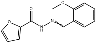 N'-[(E)-(2-methoxyphenyl)methylidene]furan-2-carbohydrazide 结构式