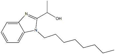 1-(1-octyl-1H-benzimidazol-2-yl)ethanol 结构式