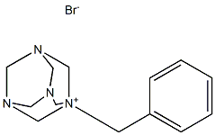 1-Benzyl-3,5,7-triaza-1-azoniaadamantane bromide 结构式