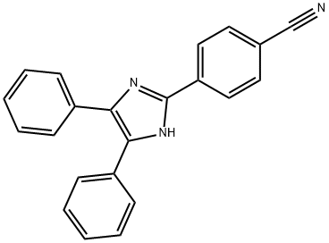 4-(4,5-二苯基-1H-咪唑-2-基)苯甲腈 结构式