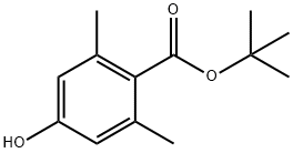 4-羟基-2,6-二甲基苯甲酸叔丁酯 结构式