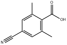 4-氰基-2,6-二甲基苯甲酸 结构式