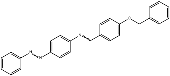 N-{(E)-[4-(benzyloxy)phenyl]methylidene}-4-[(E)-phenyldiazenyl]aniline 结构式