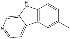 6-METHYL-9H-PYRIDO[3,4-B]INDOLE 结构式