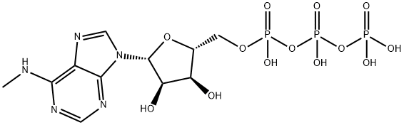 N6-单甲基腺苷 5'-三磷酸酯 结构式