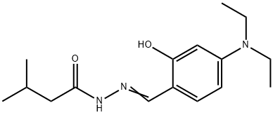 (E)-N'-(4-(diethylamino)-2-hydroxybenzylidene)-3-methylbutanehydrazide 结构式