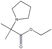 ethyl 2-methyl-2-(pyrrolidin-1-yl)propanoate 结构式