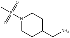 N-甲磺酰基-4-氨甲基哌啶盐酸盐 结构式