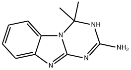 4,4-Dimethyl-3,4-dihydrobenzo[4,5]imidazo[1,2-a][1,3,5]triazin-2-amine 结构式