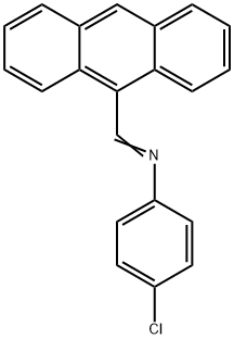 N-(9-ANTHRACENYLMETHYLENE)-4-CHLOROANILINE 结构式