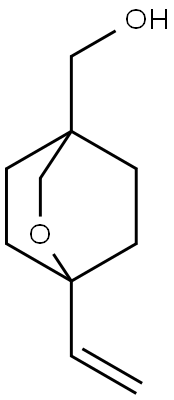 (1-乙烯基-2-氧杂二环[2.2.2]辛-4-基)甲醇 结构式