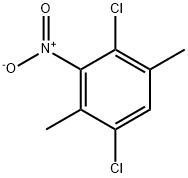2,5-二氯-3,6-二甲基硝基苯 结构式