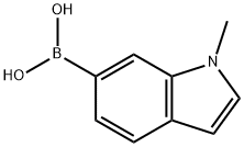 (1-甲基-1H-吲哚-6-基)硼酸 结构式