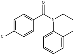 4-chloro-N-ethyl-N-(2-methylphenyl)benzamide 结构式