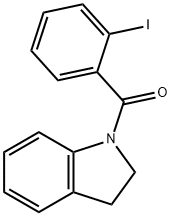 二氢吲哚-1-基(2-碘苯基)甲酮 结构式