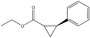 (2S)-ethyl 2-phenylcyclopropanecarboxylate 结构式