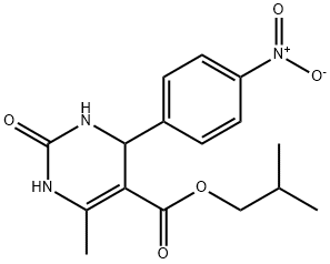 2-methylpropyl 6-methyl-4-(4-nitrophenyl)-2-oxo-1,2,3,4-tetrahydropyrimidine-5-carboxylate 结构式