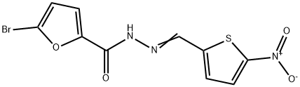 5-bromo-N'-({5-nitro-2-thienyl}methylene)-2-furohydrazide 结构式