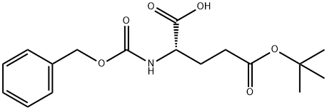 N-[苄氧羰基]谷氨酸 5-叔丁酯 结构式