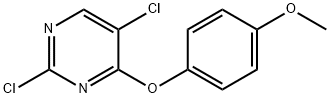 2,5-Dichloro-4-(4-methoxyphenoxy)pyrimidine 结构式