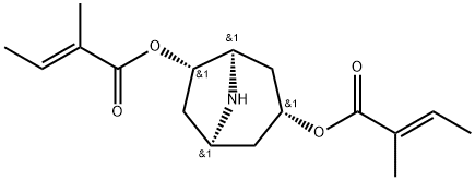 3,6-双马豆酰基去甲莨菪烷 结构式