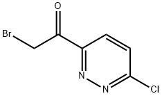 2-Bromo-1-(6-chloropyridazin-3-yl)ethanone 结构式