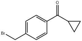 (4-(溴甲基)苯基)(环丙基)甲酮 结构式