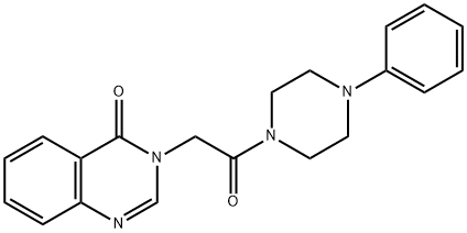 3-[2-oxo-2-(4-phenylpiperazin-1-yl)ethyl]quinazolin-4(3H)-one 结构式