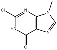 2-CHLORO-9-METHYL-3H-PURIN-6-ONE 结构式
